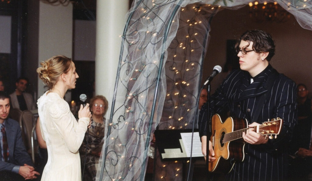 Singing at our wedding